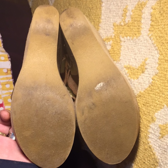 Kork-Ease Bette Wedge in Gold Iguana suede wrapped - Picture 8 of 8